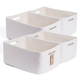 MiniArk large storage basket 4-pack for organized closet storage and easy access.
