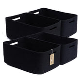 MiniArk large storage baskets setup in a closet for organized clothes