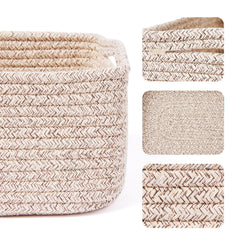 MiniArk hand-woven shelf basket adds warm texture to desks and shelves.