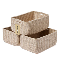 MiniArk small storage baskets in compact size organize cosmetics and desk essentials.
