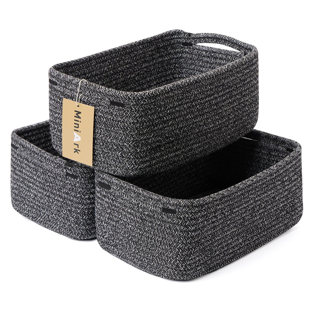 MiniArk compact-size basket ready to organize cosmetics and remotes.