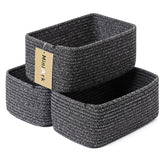 MiniArk small storage baskets front view for desk and shelf organization.