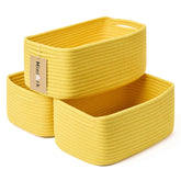 MiniArk small storage baskets rectangular 13x8.5x5.1 inches ideal for cosmetics and keys.
