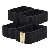 MiniArk small storage baskets set of four in black for compact storage