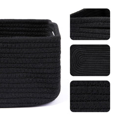 MiniArk basket highlights soft cotton rope texture for nursery organization.