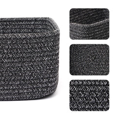 MiniArk storage baskets crafted with soft, durable cotton rope ideal for baby nurseries.
