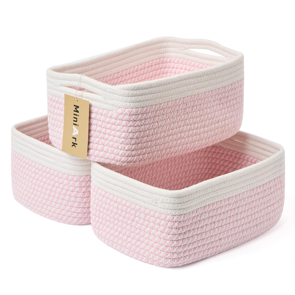 MiniArk small storage basket, woven rope close-up, tidy cosmetics.