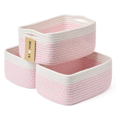 MiniArk small storage basket, woven rope close-up, tidy cosmetics.