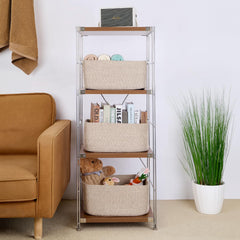 MiniArk toy bins keep playroom organized with versatile storage options.