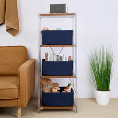 MiniArk woven rope baskets minimalist design adds warmth to rooms and reduces clutter.