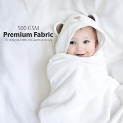 MINIBOO absorbent bamboo towel dries kids quickly after bath time
