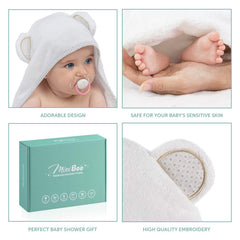 MINIBOO hooded towel 500gsm plush fabric for lasting softness