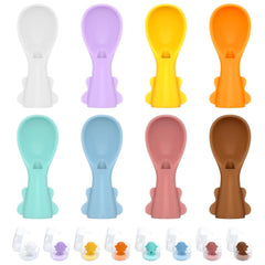 Miniguysa 8-pack pouch spoon attachment for quick, mess-free feeding on the go