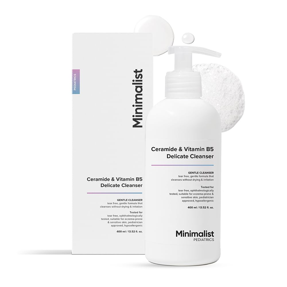 Minimalist Baby Gentle Head to Toe Wash bottle; tear-free cleansing for delicate skin.