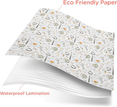 Minimono waterproof splat mat helps contain spills during mealtime or picnics.