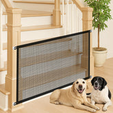 Minlend Pet Gate Mesh folded for compact storage and easy transport.