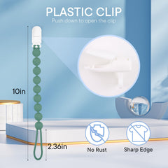 MINMUNJIU pacifier clip attaches to clothes strollers and car seats for on-the-go use