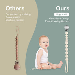 MINMUNJIU soft plastic clasp protects clothing while securing pacifier