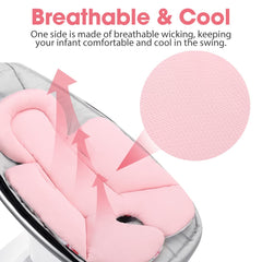 Minne Baby infant insert 3 strap pads reduce belt friction on shoulders and chest