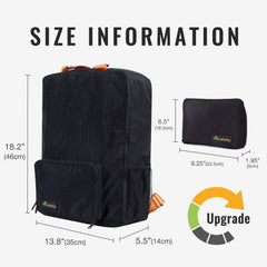 Minne Baby stroller travel bag folded compact demonstrates easy storage on the go.