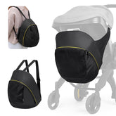Minne Baby Upperkids storage bag showing Doona compatibility for seamless stroller integration