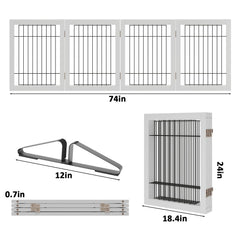 Mino Kesper free-standing design keeps pets contained without mounting.