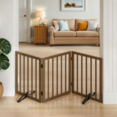 Mino Kesper dog gate foldable stairs side view for easy setup and flexible use.