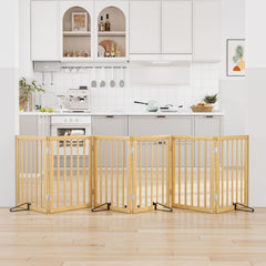 Mino Kesper freestanding indoor gate shows easy setup and non-slip stability