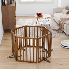 Mino Kesper gate with non-slip feet maintains stable placement on floors.