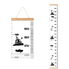 MinoMia growth chart with wood frame for durable family memories.