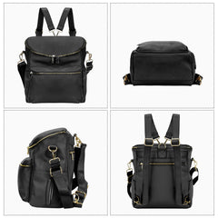 Minsong diaper bag backpack with insulated bottle pockets for on-the-go drinks.