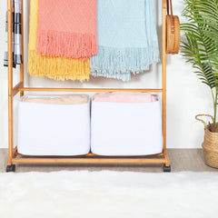 MINTWOOD Design handcrafted baskets showcase premium materials and durable structure.