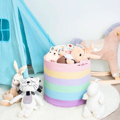 MINTWOOD Design MD-135 stuffed-toy organization basket offering cozy fabric and easy access