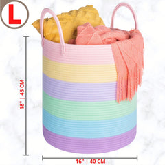 MINTWOOD Design tall laundry hamper in living room setting for clutter control.
