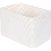 MINTWOOD Design storage basket on shelf in creamy white for organized, accessible storage