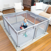 MioTetto Baby Playpen setup shows quick, tool-free assembly for on-the-go parents.