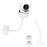 Mippko baby monitor wall mount assembly shows sturdy base and metal arm for secure placement.