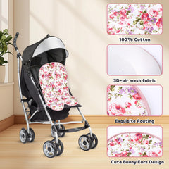 Miracle Baby car seat cushion adjustable harness holes adapt as baby grows