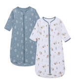 Miracle Baby long sleeve sleep sack 2-pack with soft cotton for gentle baby skin comfort.