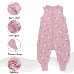 Miracle Baby Sleep Sack with Feet breathable 100% cotton keeps toddlers comfortable.