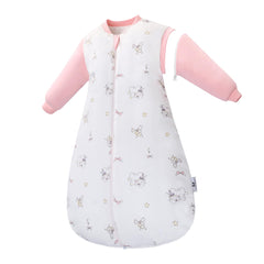 Miracle Baby sleep sack detachable sleeves close-up showing cozy cotton warmth