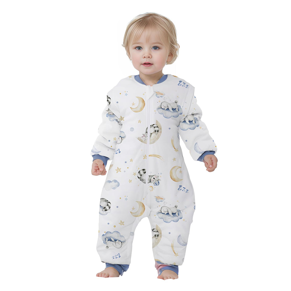 Miracle Baby sleep sack legs design supports natural movement.