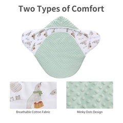 Miracle Baby Swaddle with minky dots adds plush cozy feel