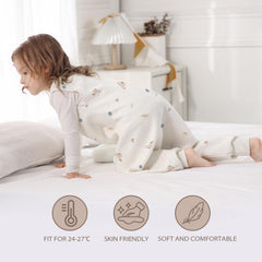 Miracle Baby sleep sack in crib providing snug, secure sleep.
