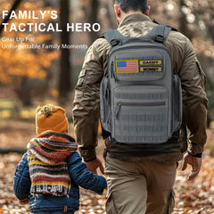 MIRACOL Diaper Bag Backpack front panel with MOLLE webbing for modular storage.