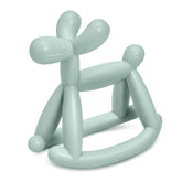 Miraloop Jellydog teether in mint green supports early teething with safe silicone