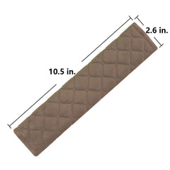 MIRKOO seat belt pad with hook-and-loop closure for quick installation.