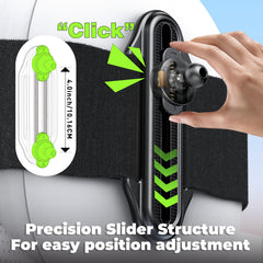 Mirrorsafe 360-degree rotation shows adjustable viewing angles for parent and child.