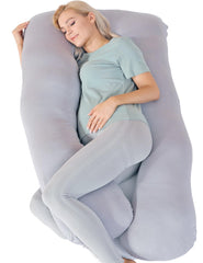 MISERRO pregnancy-pillow-cooling-bamboo-blend delivers cooler sleep and cloud-soft comfort.