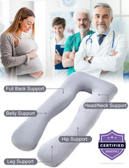 MISERRO pregnancy-pillow-full-body-softness envelops you in supportive, restful nights.